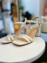 Load image into Gallery viewer, Xaviera Open Front White Chunky Heels