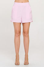 Load image into Gallery viewer, Penelope Red and White Vertically Striped Shorts