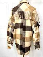 Load image into Gallery viewer, Veronica Brown Oversized Checkered Flannel