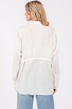 Load image into Gallery viewer, Celine Cotton Dolman Sleeve Button Up Blouse