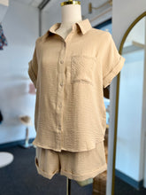 Load image into Gallery viewer, Hailey Light Taupe Button Up Blouse