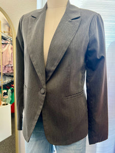 Kelly Fossil Grey One Button Stretchy Blazer