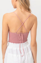 Load image into Gallery viewer, Clearance Melissa Mauve Ribbed Bodysuit