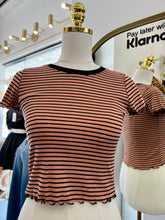 Load image into Gallery viewer, Tessa Rust/Black Lined T-Shirt