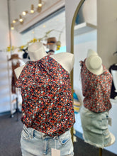 Load image into Gallery viewer, Rebba Disty Floral halter neck Camisole