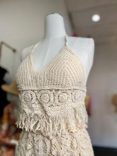 Load image into Gallery viewer, Jazmine Beach Crochet Halter Top Tie Back
