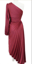 Load image into Gallery viewer, Paloma one Sleeve pleaded Midi Dress