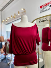 Load image into Gallery viewer, Sabrina Off Shoulder Short Sleeve Ruched Soft Stretchy Top