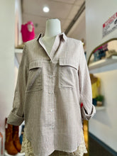 Load image into Gallery viewer, Trisha Linen Long Sleeve Lined Button Up Blouse