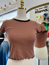 Load image into Gallery viewer, Tessa Rust/Black Lined T-Shirt