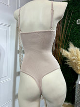 Load image into Gallery viewer, Sidney Black or Taupe Spaghetti Strap Ribbed Buttoned Up Bodysuit