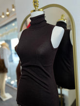 Load image into Gallery viewer, Dayla Brown Sleeveless Top Turtleneck