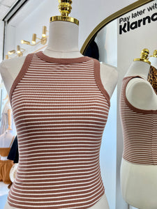Pauline Sleeveless Basic Lined Tank Top