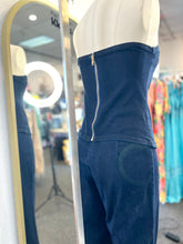 Load image into Gallery viewer, Trina Dark Blue Denim 2 Piece Set