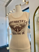 Load image into Gallery viewer, Roxy Ribbed White or Cream Round Neck Tank