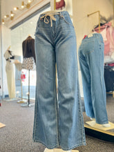 Load image into Gallery viewer, Peggy Wide Leg Draw String Jeans