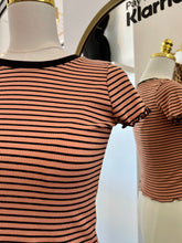 Load image into Gallery viewer, Tessa Rust/Black Lined T-Shirt