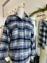 Load image into Gallery viewer, Nathalie Blue plaid Shacket