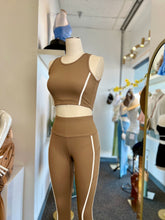 Load image into Gallery viewer, Raven Black, Lilac or Mocha 2 Piece Crop Top Pant Set