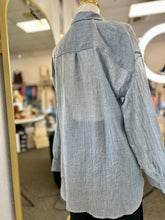 Load image into Gallery viewer, Sasha Denim or Black Oversized Button Up Shirt
