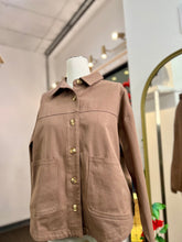Load image into Gallery viewer, Jenna Brushed Twill Trucker Jacket