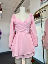 Load image into Gallery viewer, Sydney Baby Pink Lace Mesh Long Sleeve Romper
