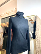 Load image into Gallery viewer, Bethany Black Long Sleeve Turtleneck Top