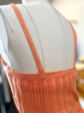 Load image into Gallery viewer, Paige Orange Lined Knitted 2 Piece Skirt Set