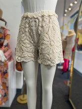 Load image into Gallery viewer, Irinna Beach Crochet Style Ivory or Black Short