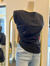Load image into Gallery viewer, Clarissa Kelly Green or Black Side Twist Sleeveless Top