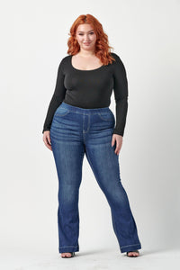 Dina Plus Dark Denim Stretchy Denim