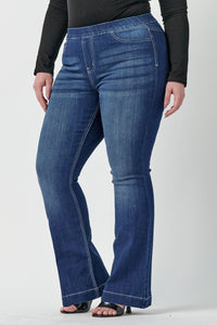 Dina Plus Dark Denim Stretchy Denim