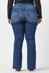 Dina Plus Dark Denim Stretchy Denim