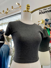 Load image into Gallery viewer, Genevieve Charcoal Basic Top