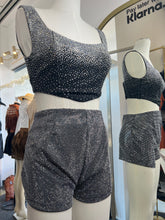 Load image into Gallery viewer, Janice 2 Piece Rhinestone Short Set