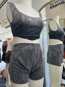 Janice 2 Piece Rhinestone Short Set