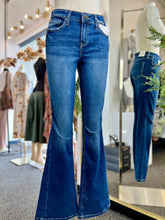 Load image into Gallery viewer, Mar Dark Denim Blue Flare Jeans