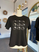 Load image into Gallery viewer, Kitty Foil Print Round Neck Soft Stretchy Tee