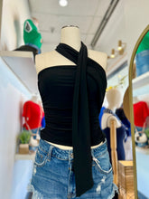 Load image into Gallery viewer, Layla Black Strapless Scarf Top