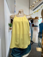 Load image into Gallery viewer, Dina Yellow, Silver Sage Sleeveless Top