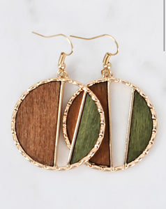 Alice  Bohemian Laser Wooden Earrings