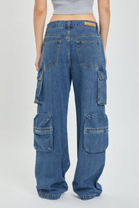 Devonna The Vintage Low Jean with Multiple Cargo Pockets