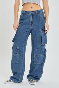 Devonna The Vintage Low Jean with Multiple Cargo Pockets