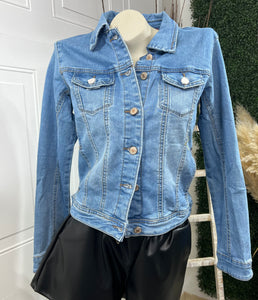 Yazmine Light Wash Denim Jacket