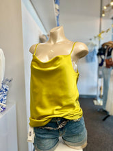 Load image into Gallery viewer, Notorious Allure Cream or Black Satin Cowl Neck Camii Spaghetti Strap Top