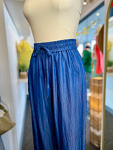 Load image into Gallery viewer, Trina Denim Flowy Palazzo Pants