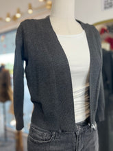 Load image into Gallery viewer, Charcoal Grey 3/4 Sleeve Open Cardigan