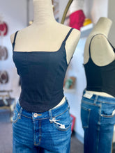 Load image into Gallery viewer, Zaria Solid Corset Stitch Top Back Zipper Closure