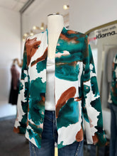Load image into Gallery viewer, Korina Multicolor Floral Open Up Long Blazer