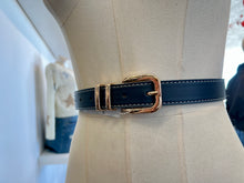Load image into Gallery viewer, Tannia White or Navy Blue Leather Adjustable Belt